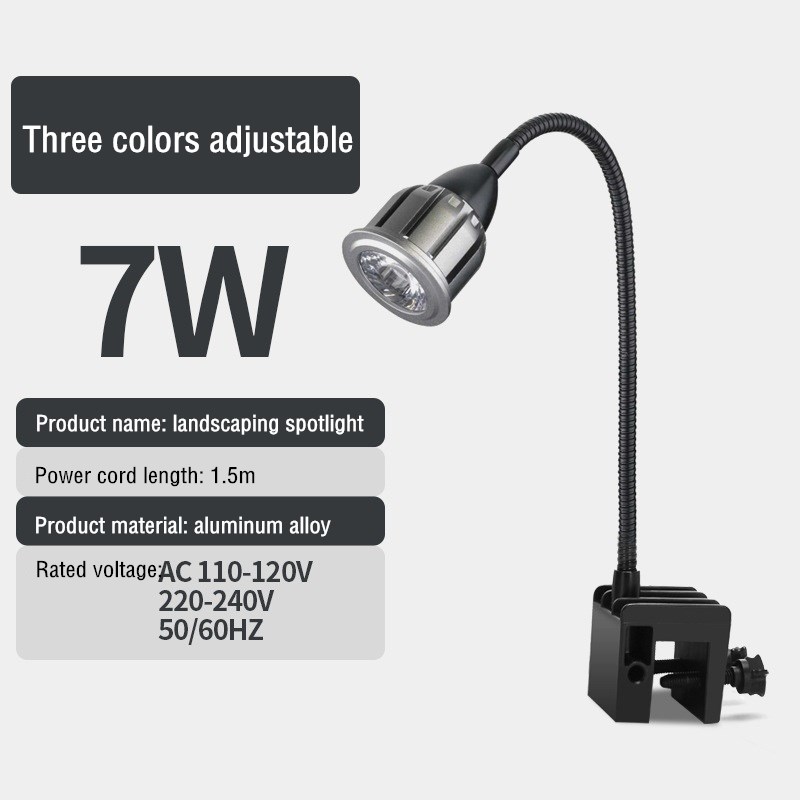 Luz de acuario LED de espectro completo COB paisajismo del tanque de peces, foco para acuarios plantados, decoración de terrario, Nano: 8