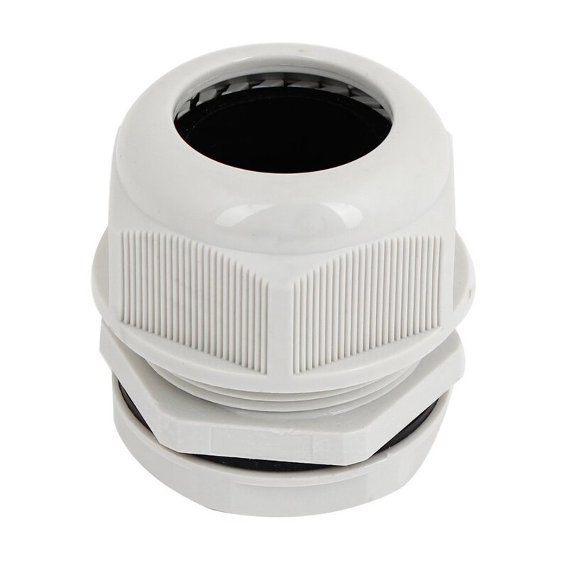 Light Gray Plastic Waterproof Cable Gland Connector SM M40 X 1.5