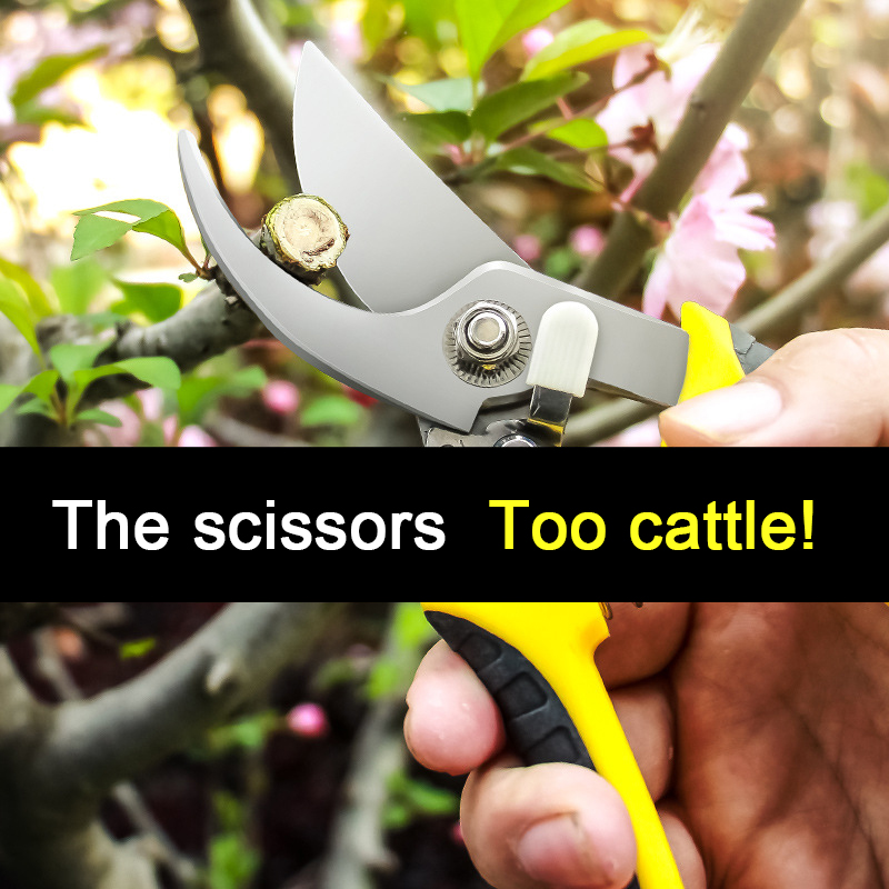 Multifunctional Garden Tools Orchard Garden Hand Tools Scissors Stainless Steel Labor-Saving Pruning Scissors