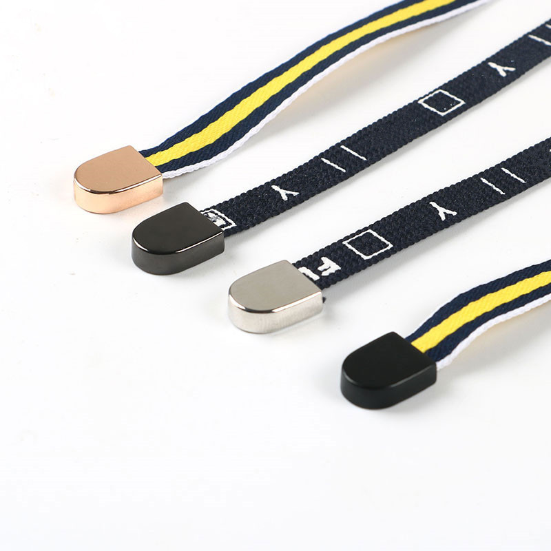 5 st/lot silver guld svart sladd ände metall platt lås propp växlar klämma för sportkläder skosnöre midje rep spänne tillbehör