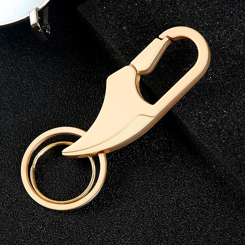 Plating sleutels houder styling sleutelhanger delicate sleutelhanger metalen sleutelhanger eenvoudige zakelijke sleutelhangers: Goud