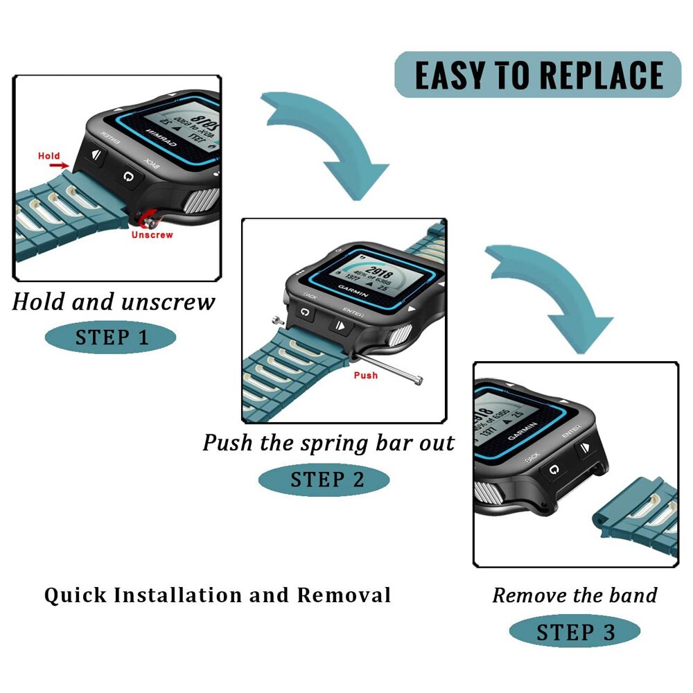 Jker siliconen horlogeband voor garmin forerunner 920xt polsband hardlopen zwemmen fietsen training sport horlogeband
