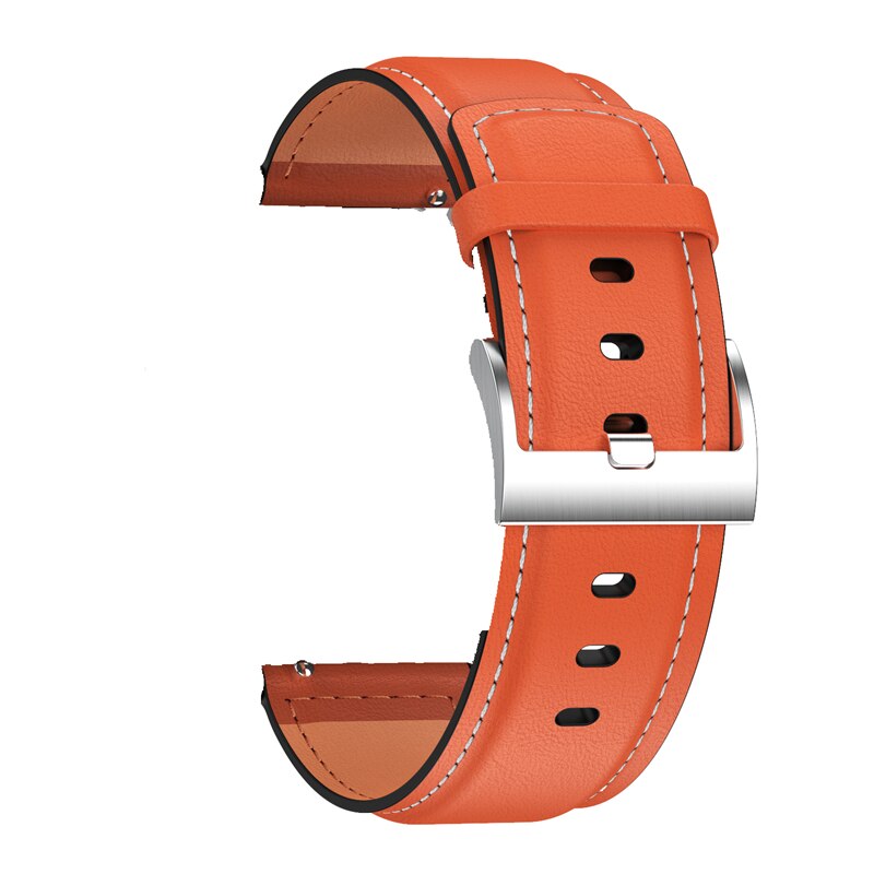 LEMFO accessoires intelligents pour montre intelligente DT78 L9 bracelet Anti-perte remplacement acier cuir Silicone bracelet: orange leather