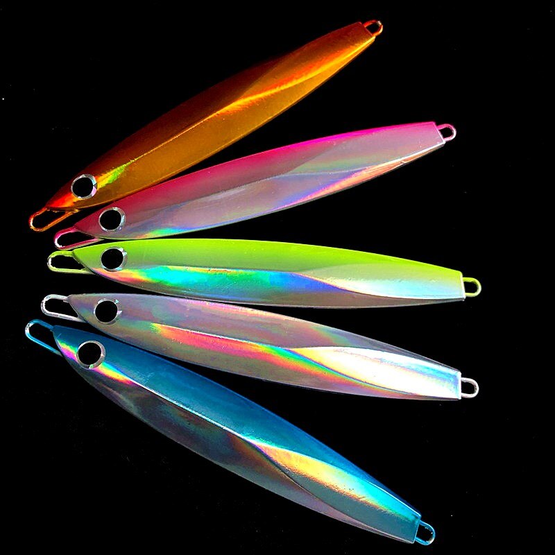 Battlebass 1 Stks/partij 40G 60G 80G Mes Jigging Metalen Lepel Vib Kunstmatige Aas Boot Vissen lokt Lood Vissen Lokken