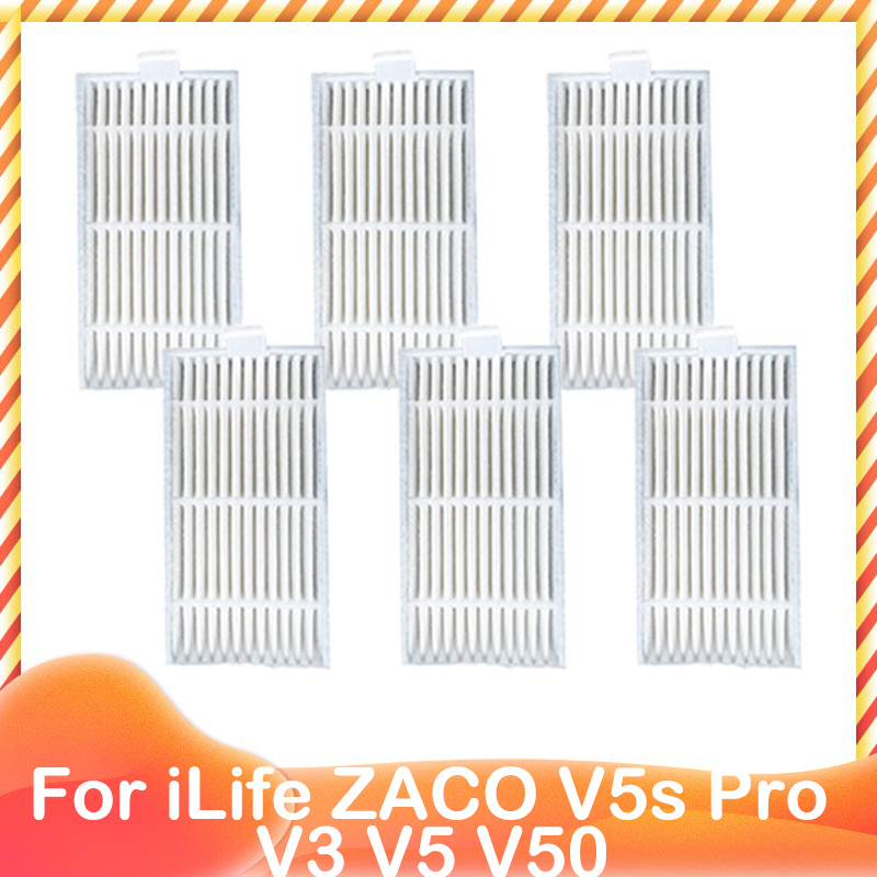 per iLife ZACO V5s pro V3 V5 V5s V3s V50 X5 Spazzola laterale di ricambio HEPA Prefiltro Mocio Panno robot Aspirapolvere: marina militare Blu