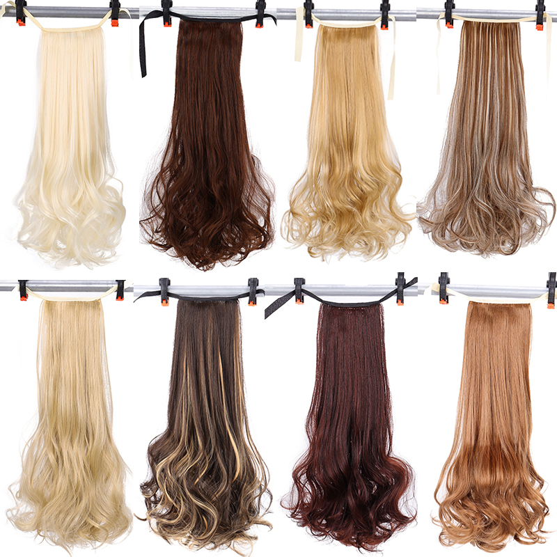 Krullend Natuurlijke Haar Paardenstaart Extensions Hittebestendige Synthetische Hair Extensions Koord Paardenstaart Mumupi