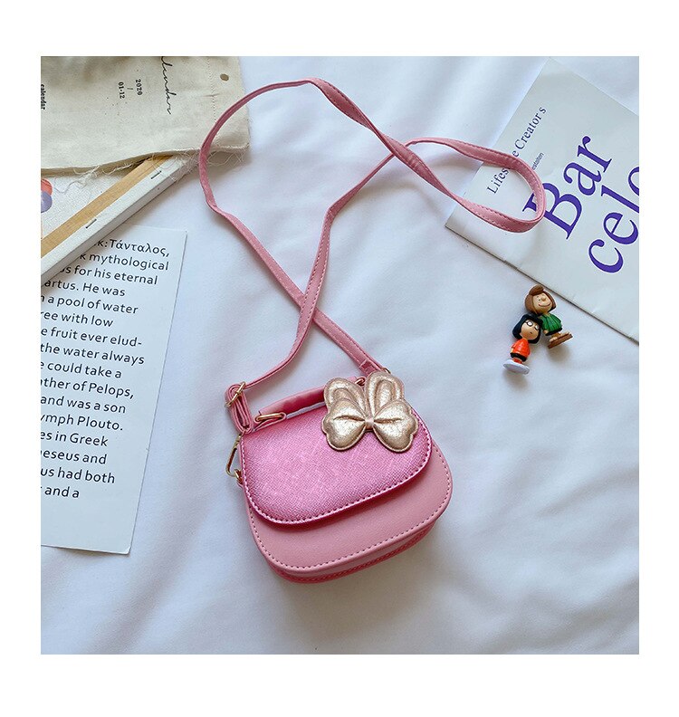 Kids Mini Purses and Handbags Mini Crossbody Cute Little Girl Small Coin Wallet Pouch Baby Girls Party Hand Bags Purse: Pink