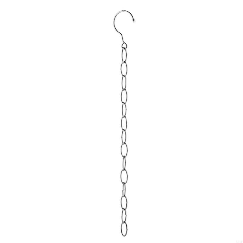 55kf Space Saving kledinghanger ketting Roestvrijstalen kast Organisator metalen trapsgewijze hangers multi-poorts ring met haak: Default Title