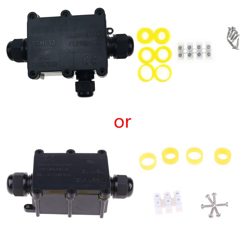 Wasserdicht Kreuzung Kasten draussen Kunststoff Elektrische Kreuzung Kasten fallen Kabel Draht Stecker Schutz Gehäbenutzen fallen