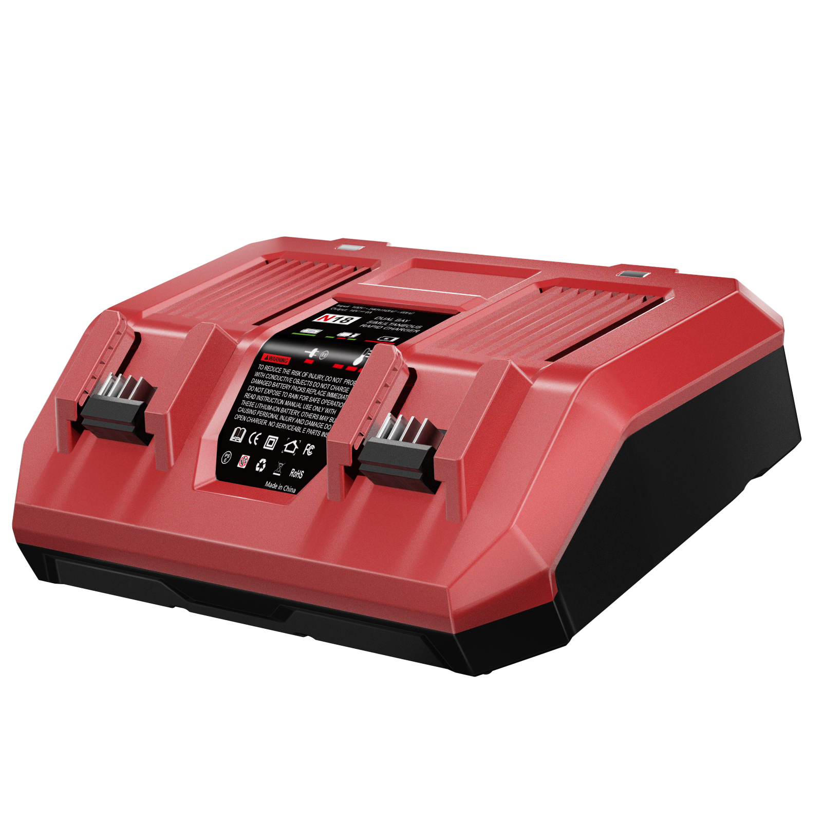 Pour batterie Milwaukee M18 double chargeur 6A 18V pour batterie Li-ion Milwaukee M18B5 XC 48-11-1815 48-11-1850 2604-22 2604-20