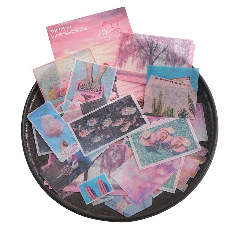Mohammed travel series en papieren stickerpakket handboek dagboek dagboek decoratieve sticker papier scrapbooking doe-het-zelf knutselen briefpapier: G