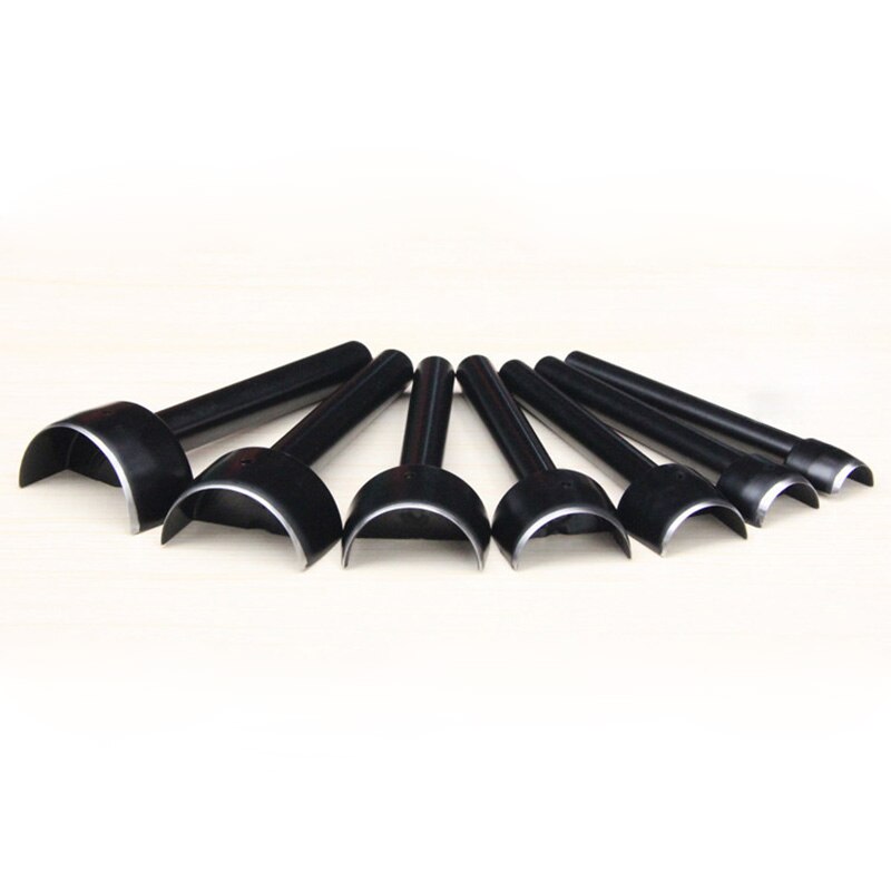 Set De 7 Poinçons Demi-rond Pour Cuir - Tailles 10 à 40 Mm, Pour Ceinture, Sac, Portefeuille