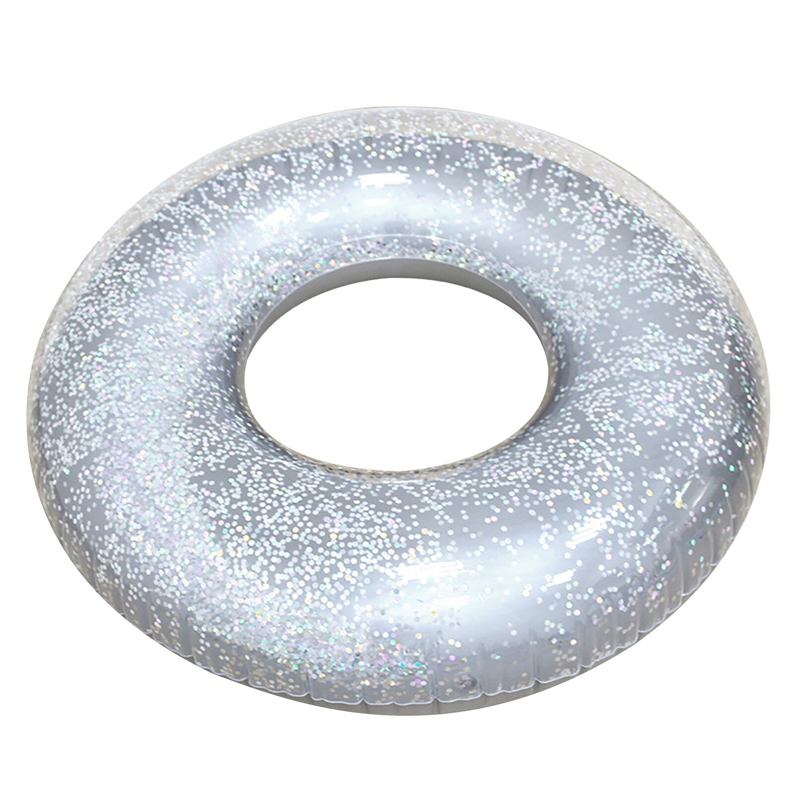 Aufblasbare Donut Schwimmen Ring Erwachsene und kinder schwimmen ring aufblasbare pailletten schwimmen rohr 39.37 ''PVC Sommer Sitz Ring