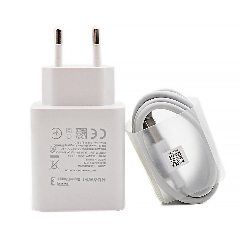 Huawei Original Ladegerät 40W Schnelle Ladegerät Adapter 5A Typ C Kabel Für Honor 10 Magie P20 P30 Profi p40 Profi Kamerad 30: EU Ladegerät Kabel