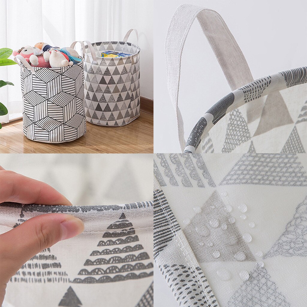 Dirty Cloth Basket Waterproof Large Laundry Basket Collapsible Round Laundry Bags Hamper Storage Bin Cesto Ropa Sucia