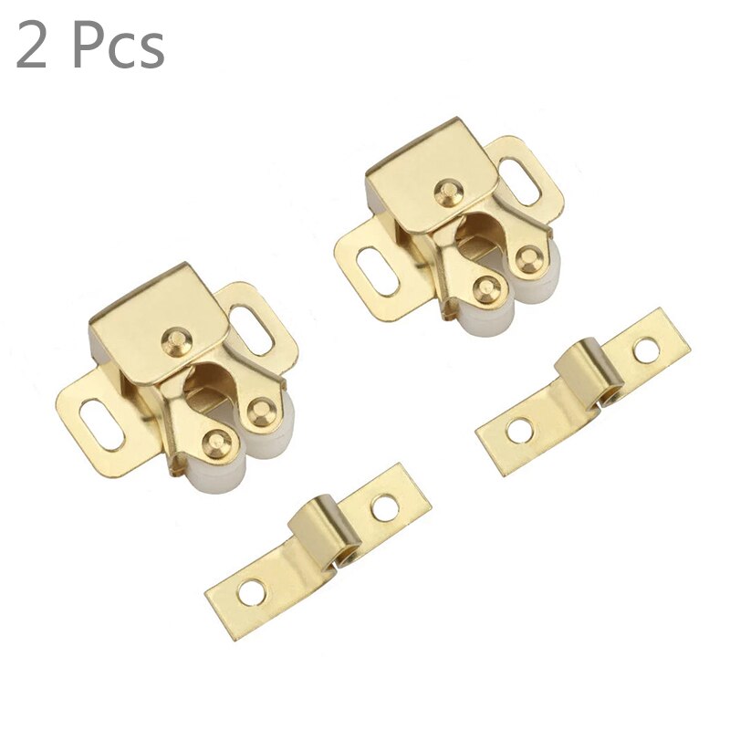 Door Stop Closer Stoppers Damper Buffer Magnet Cabinet Catches For Wardrobe Hardware Furniture Fittings 2-10PCS: silver