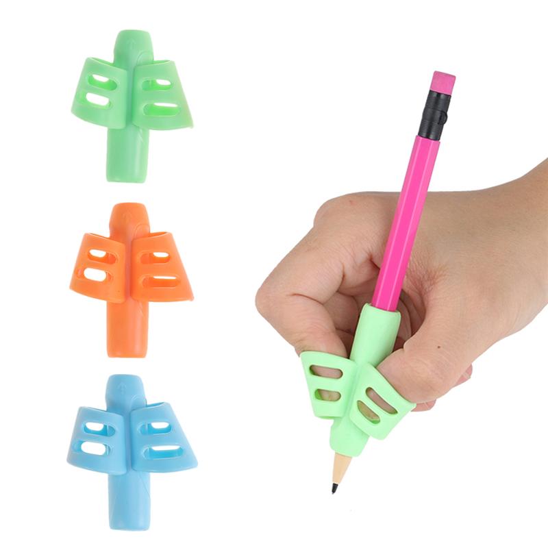 6 Stck Silikon Stift Griffe Doppel Finger Schreiben Trainer Hilfe Finger Griffe Schreiben Haltung Korrektor für freundlicher