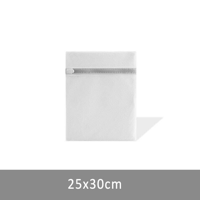 Polyester Mesh Laundry Bag Zipper Dirty Clothes Storage Bag Underwear Coarse Net Laundry Basket Laundry Bags For Washing Machine: 25x30cm