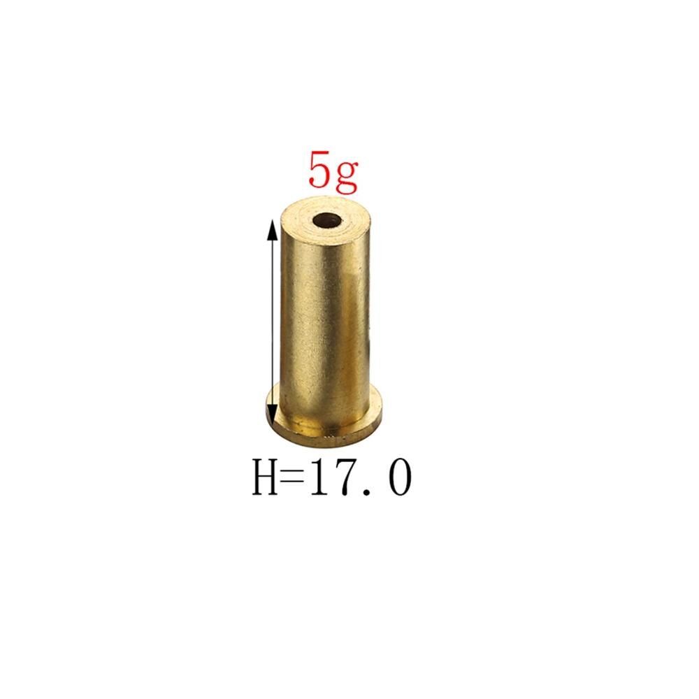 5 stk / pakke guld kobber søm messing prop golfvægt til  .370 .350 .335 .355 stålaksel 2 g 3 g 4 g 5 g 6 g 7 g 8 g 9 g 10g: 5 stk 5g