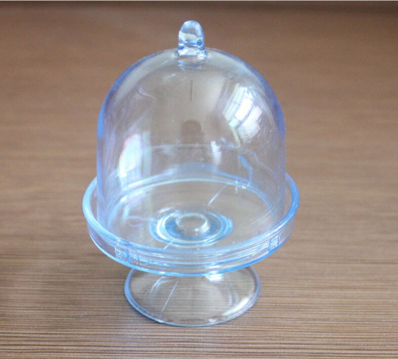 12pcs/Lot Transparent Plastic Tray Candy Box for DIY Wedding Candy Box Baby Shower Birthday Guests Box Party Supplies: blue