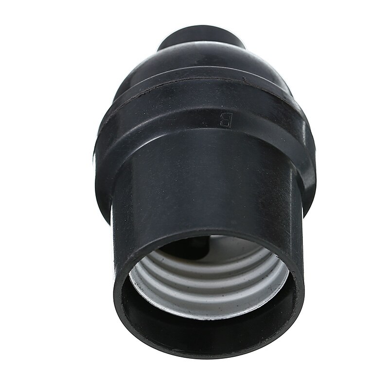 8pcs Vintage Lamp Base Pendant Light E26/E27 Screw Bulb Base Black Light Socket Industrial Fittings Lamp Holder