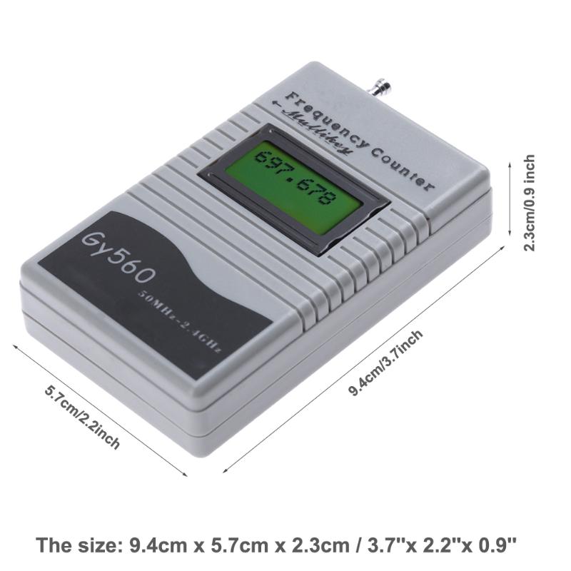 GY560 Compteur De Fréquence Portable 50 MHz - 2.4 GHz - Analyseur RF Bidirectionnel Pour Radios Véhicules & Marines