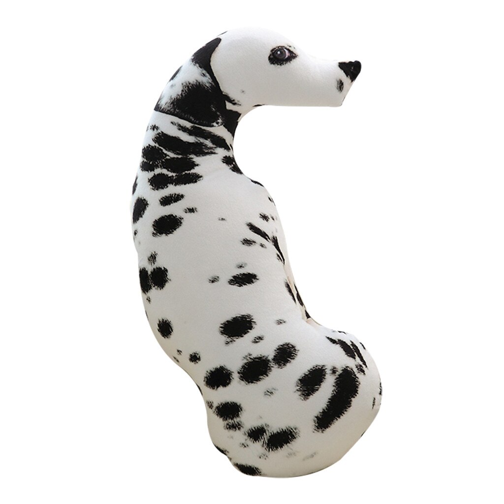 Almohada con estampado de perro en 3D, bonita cabeza de perro, Animal realista, divertida cabeza de perro, Cosplay, juguete favorito para niños, cojín para el hogar: E