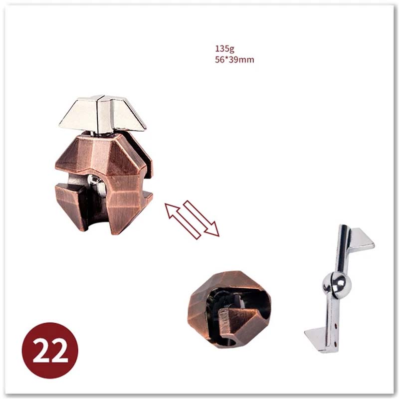 Klassische IQ Metall Denkaufgabe Magie Verblüffende Rätsel Spiel Spielzeug Für freundlicher Erwachsene Lustige Metall Puzzle: bunt