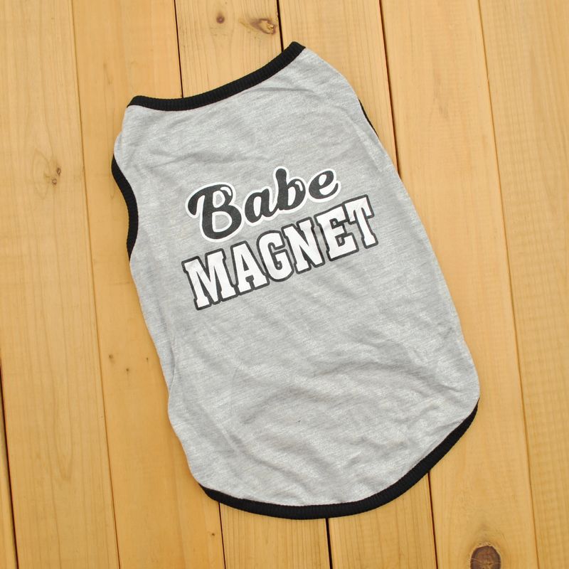Goedkope Plyester Hond Kleren Katoen Puppy Hond Vest Voor Kleine Hond T-shirt Teddy Babe Magneet baby Hond: XS