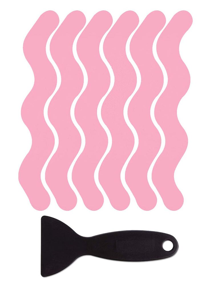 Adhesive Decals Bathtub Strips Safety Anti Slip Adhesive Anti Slip Stickers Black Gray Translucent Pink Blue Non-slip Stickers