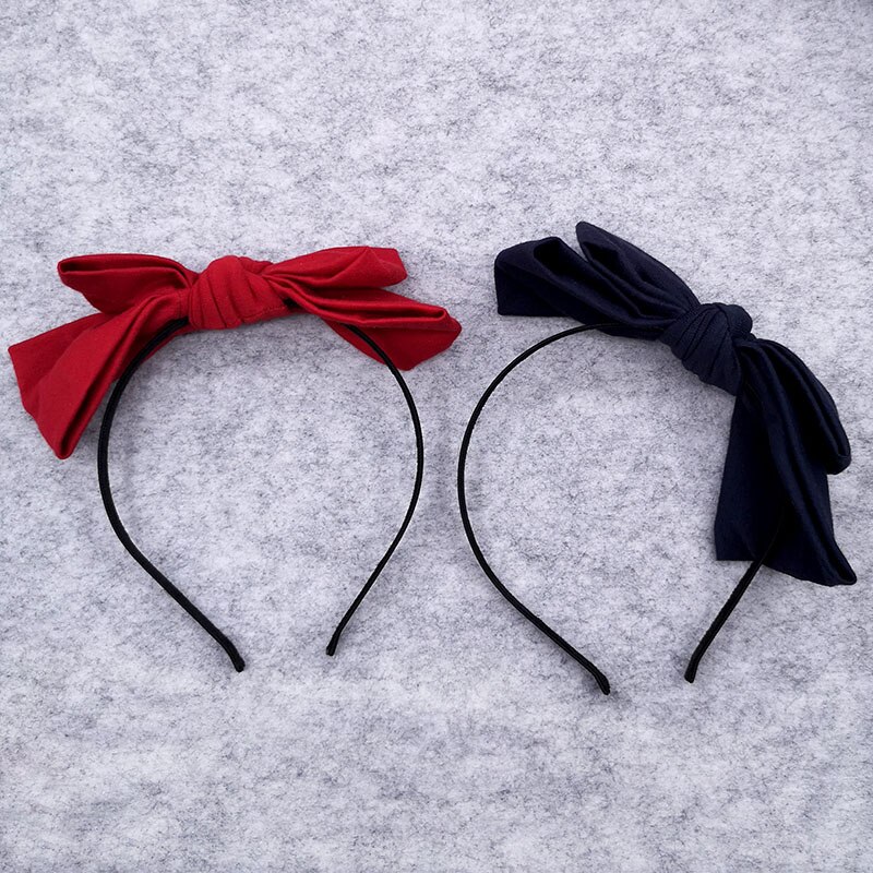 GZHilovingl Girls Big Bow Cotton Hairbands Hair Hoops Kids Childs Summer Cute Headwear Hair Accessories Handmade