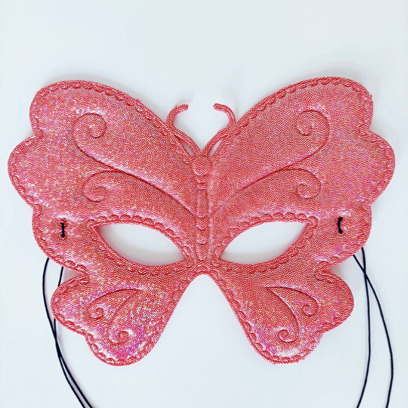 10pcs Women's Butterfly Mask Costume Accessory Halloween Party Cute Dress Up Black Silver Red Gold Easter: Ivory