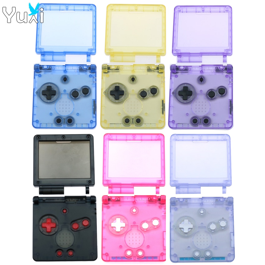 YuXi For GameBoy Advance SP Classic clear Limited Edition Replacement Housing Shell for GBA SP Housing Case Cover