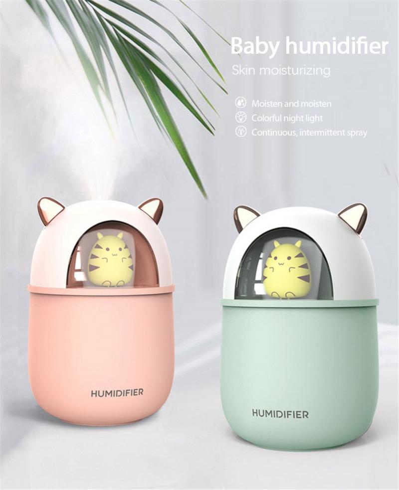 Portable Mini Humidifier Car Home LED Lamp Nano Diffuser Mist Purifier USB