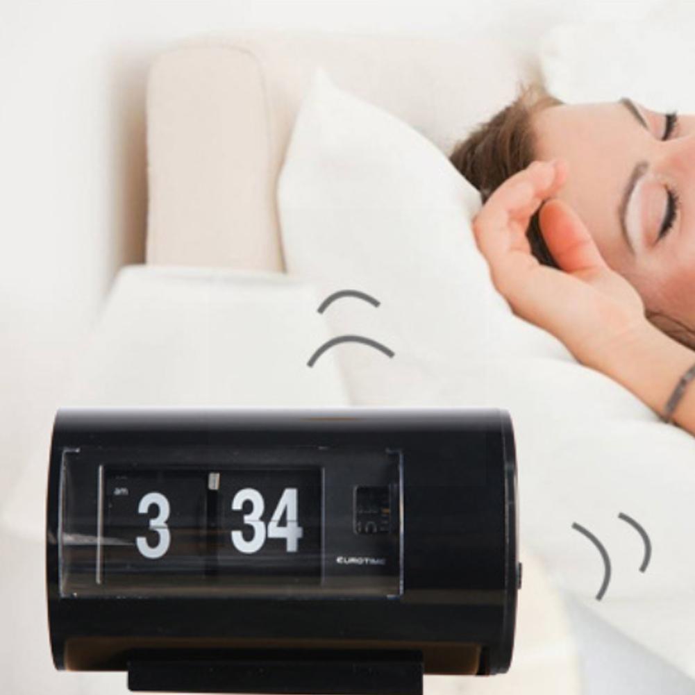 Digital Retro Table Alarm Clock Auto Flip Desk Clock Format PM 12 Page Display Turning Timepiece Hours Desk AM/ Clock Flip W8D8