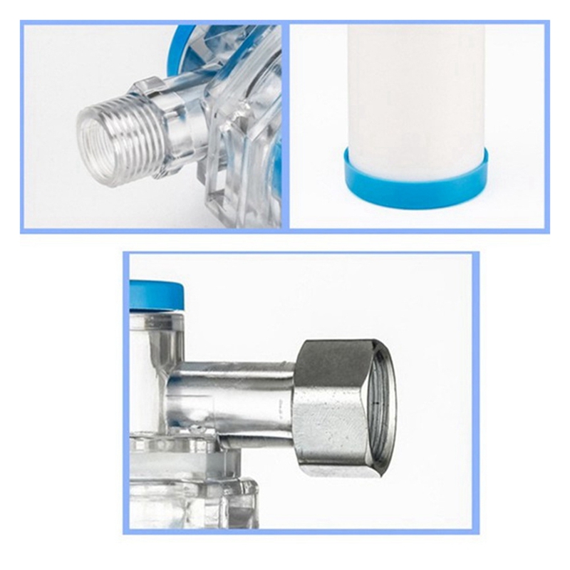 Wasmachine Boiler Douche Douche Water Filter Voor Kraan Waterzuiveraar Filter Eenvoudig Te Gebruiken Blauw & Wit