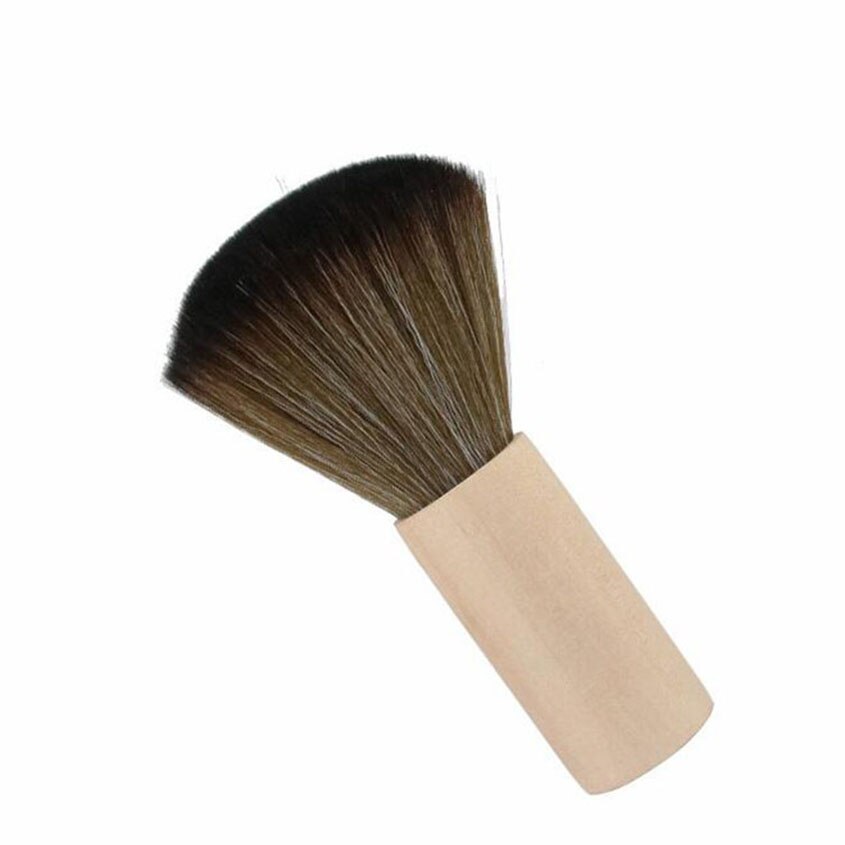 Cepillo de limpieza de barbería Ultra suave, cepillo de pelo para barrer el cuello, cepillo de polvo facial para salón, Herramienta de Peinado del hogar, 1 unidad