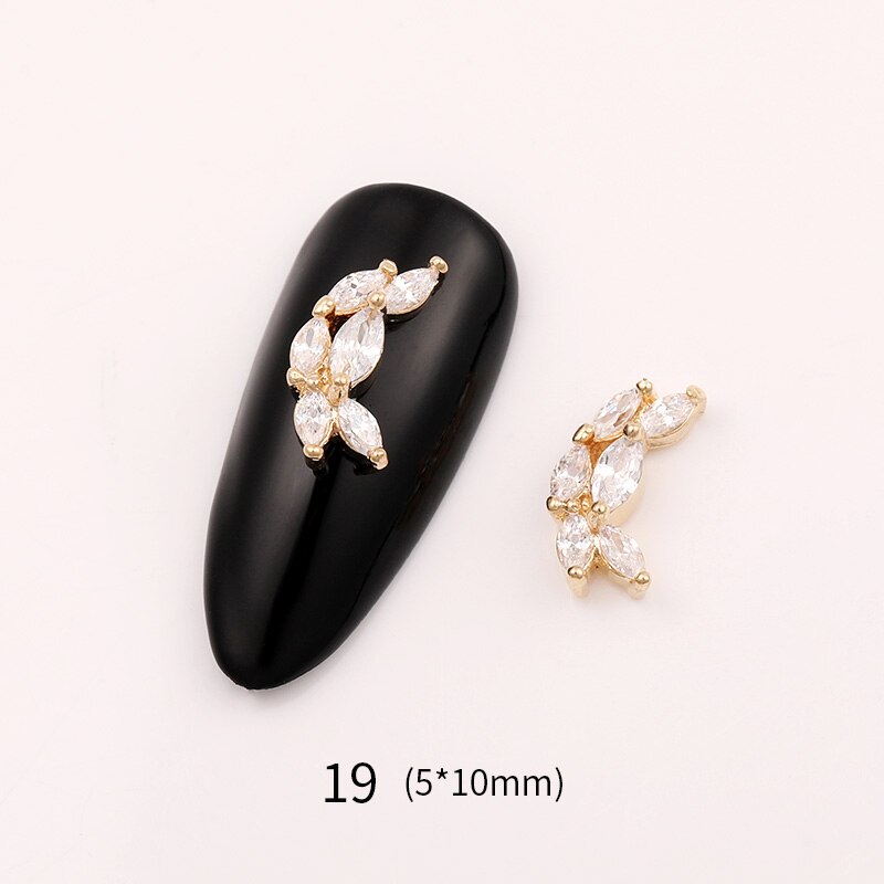 1 Pc 3D décoration d'ongle strass petit papillon fée Bling Nail Art pierres coloré Nail Art accessoires bricolage conseils de: 25