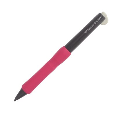 1pcs 0.5mm TOMBOW MONO Simple student Mechanical pencil Color splicing automatic pencil Rubber bendable movable pencil kawaii: black pink