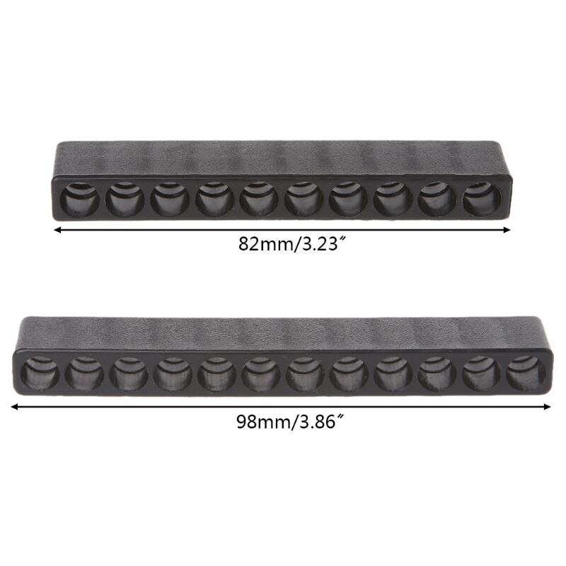 Screwdriver Hole 10/12 Holes Hex Shank Bit Holder Plastic Head Storage Case Tool 28TC