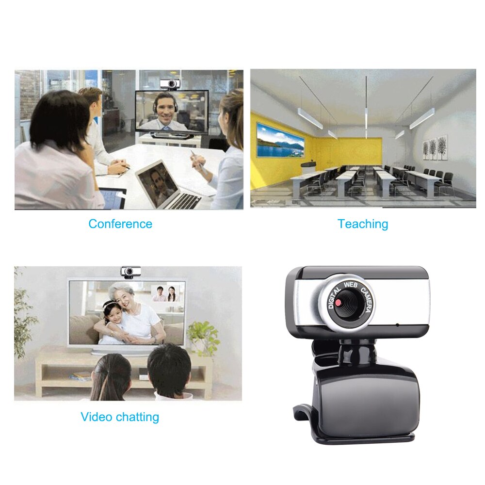 Neue USB 2,0 Webcam Web Kameras Webcams mit Mikrofon Für Computer PC Desktop Clip-Auf Web Kamera für Online lehre konferenz