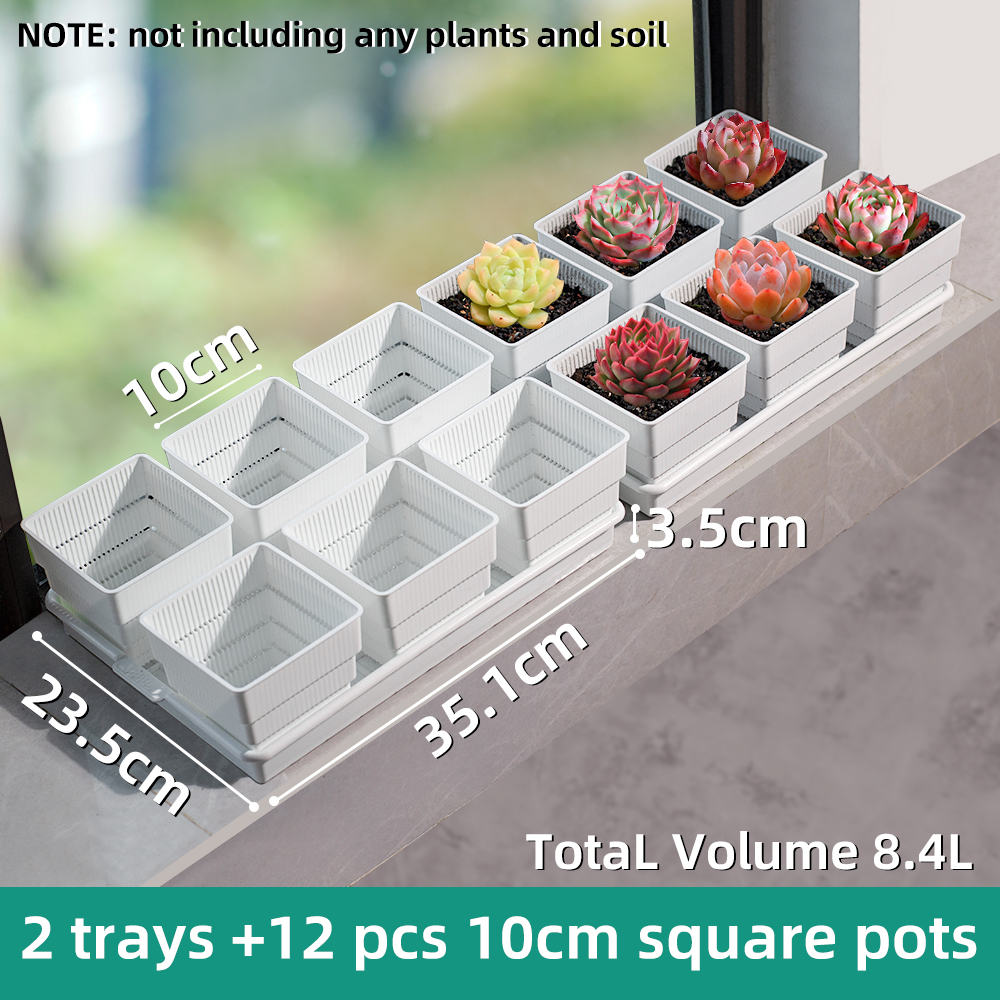 Multisize Meshpot Flower Pots Succulent Cactus Plants Nursery Pots Plant Pot with holes Garden Accessories for Home Decoration: plum