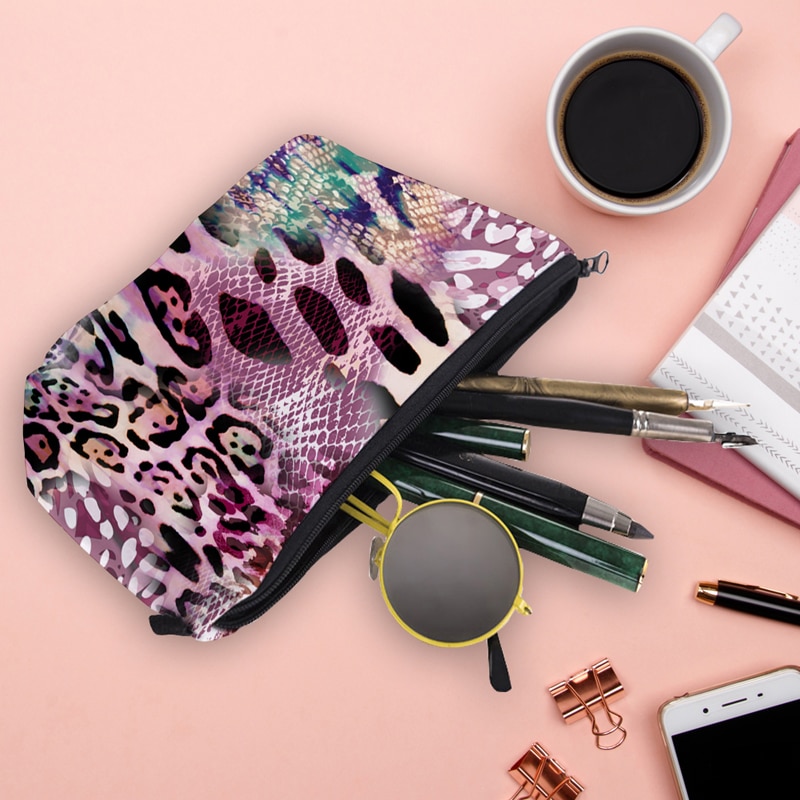 Jom Tokoy Water Resistant Makeup bag Printing Leopard Cosmetic Bag Organizer Bag Women Multifunction Beauty Bag hzb966