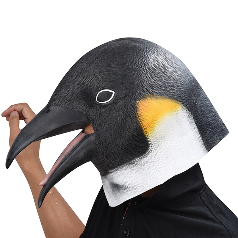 Halloween Mask Look Up The Penguin Masks Masquerade Party Cosplay Animal Mascara Carnaval Mascaras De Latex Realista Masque