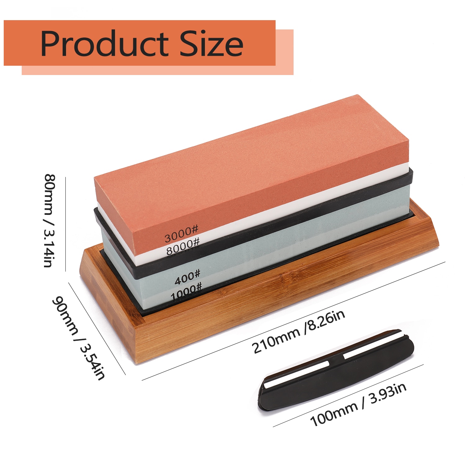 400/1000 3000/8000 1000/6000 Grit Premium Whetstone Cut Sharpening Stone Set Ideal Sharpener For All Blades Non Slip Base