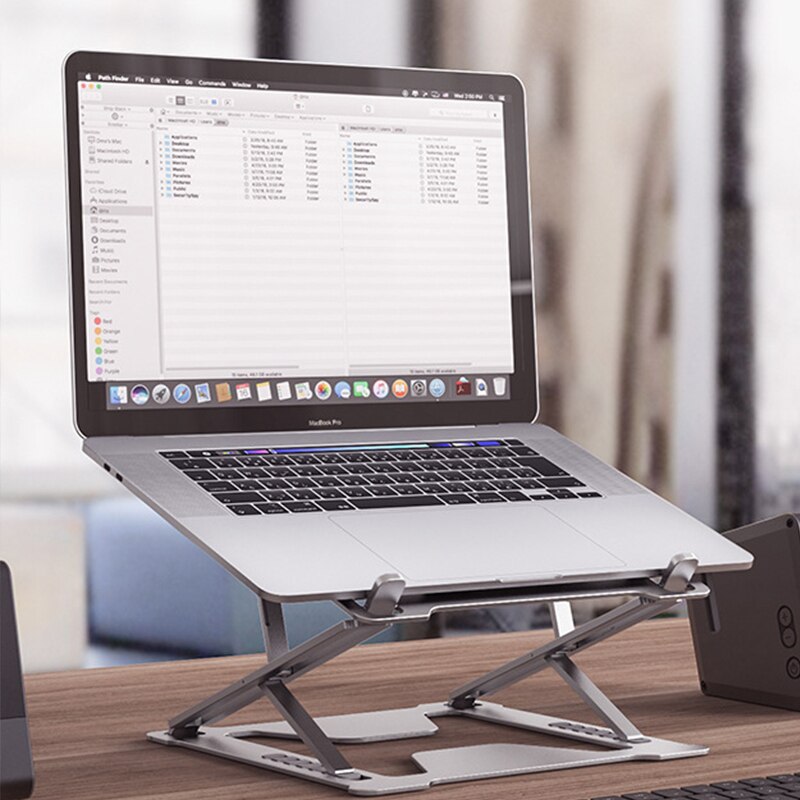 CABLETIME Aluminum Laptop Stand High-strength Foldable Multi Adjustment for Laptop Tablet Holder Stand S21
