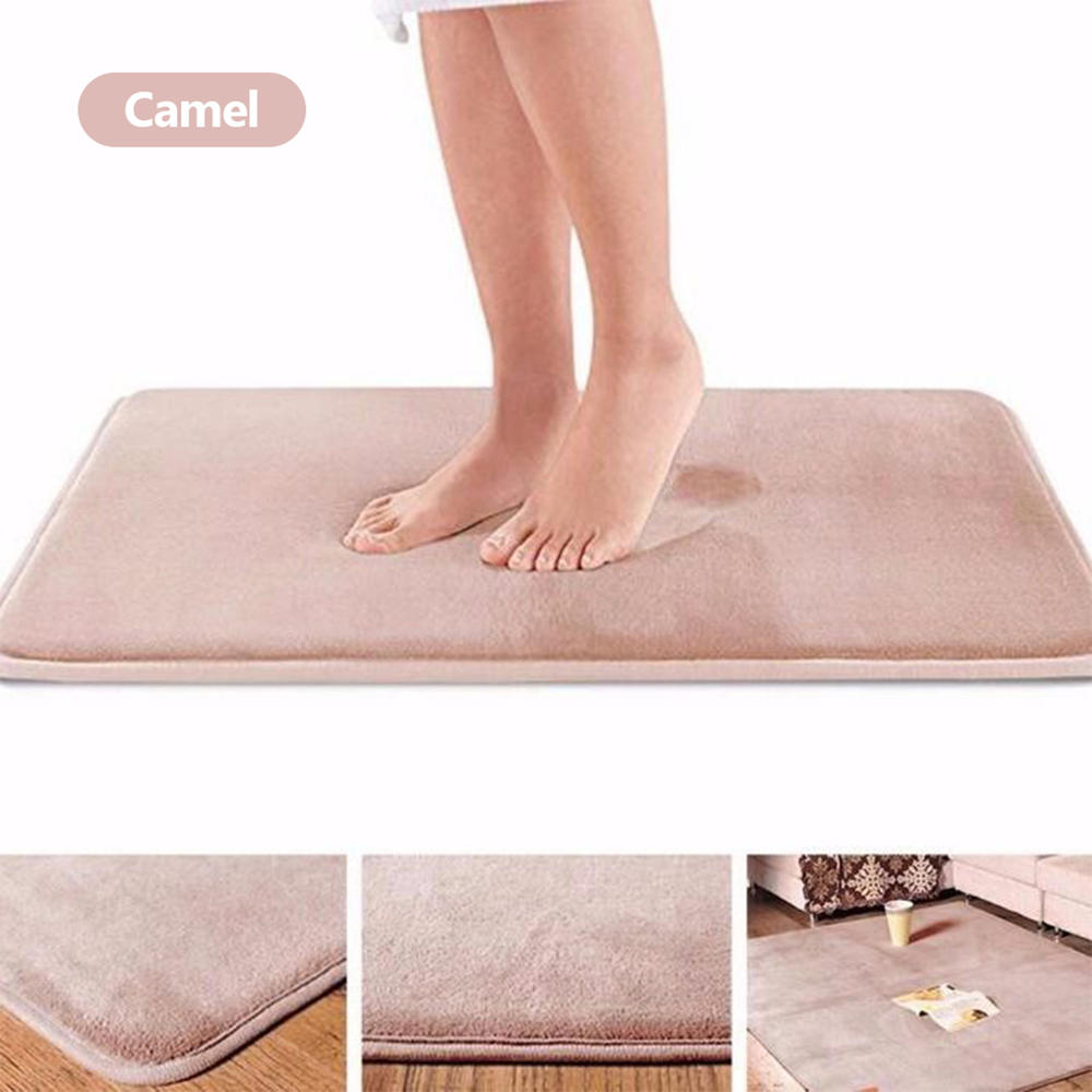 1 Pcs 40*60Cm Thuis Badmat Antislip Badkamer Tapijt Zacht Koraal Fleece Memory Foam Tapijt mat Keuken Wc Floor Decor Wasbare: 6