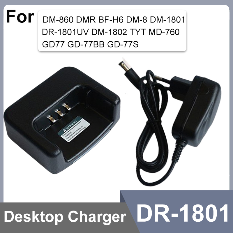 Baofeng DR-1801 akumulator USB C kabel do ładowarki oryginalna ładowarka samochodowa do DM-1801UV DM-860 TYT DM-760 GD-77 akcesoria do walkie talkie: Black / Usb plug