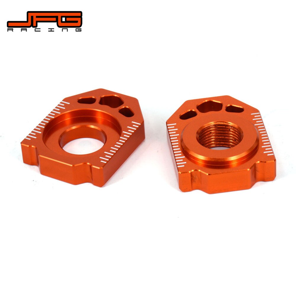 Moottoripyörän cnc -takaketjun säätöakselin lohkot malleille ktm sx sxf xc xcf exc excf xcw xcfw 85 125 150 200 250 300 350 450 525 530