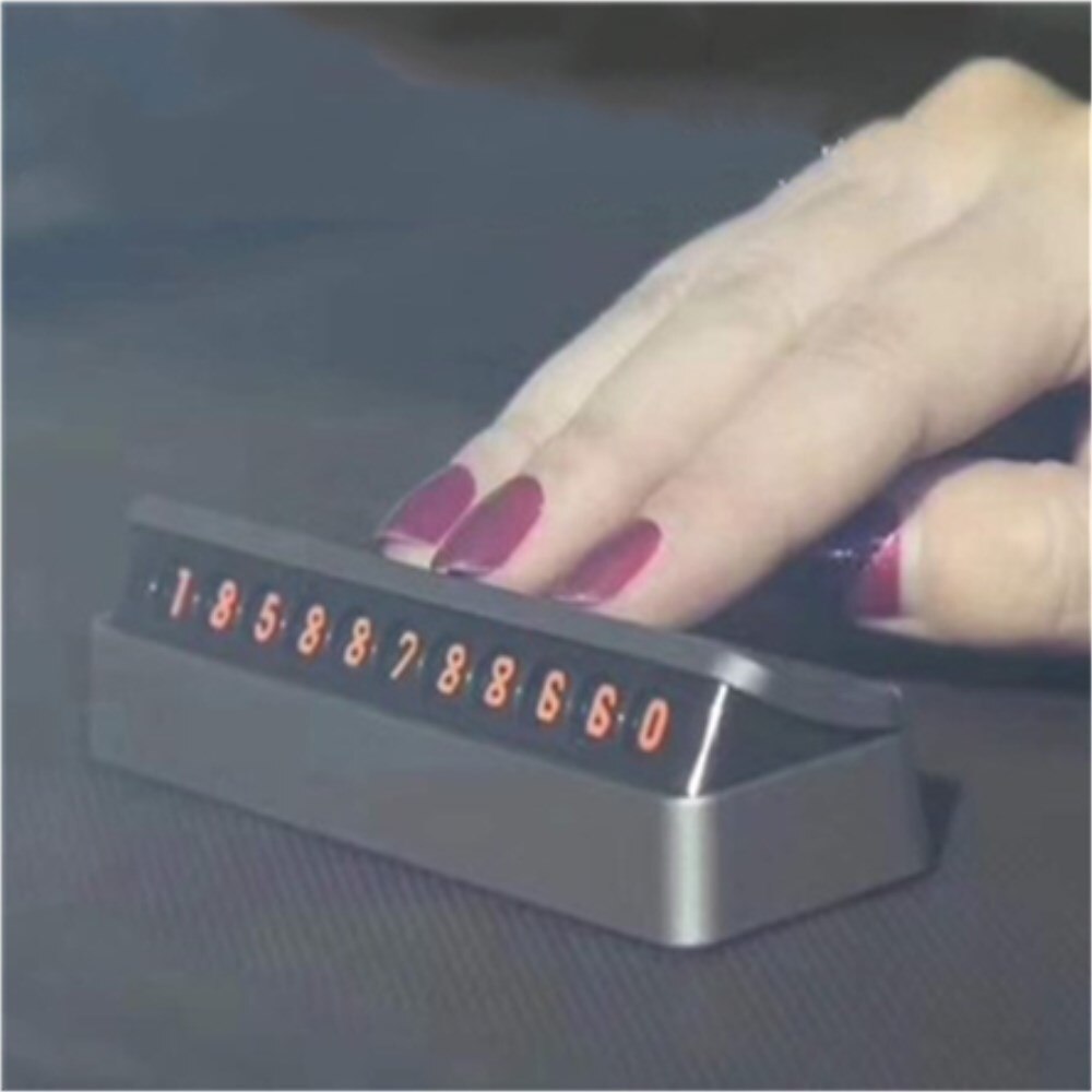Auto Xiaomi Mijia Tita X Parkeer Nummer Houder Zachte Magneet Voorruit Tijdelijke Card Stickers Diy Telefoonnummer